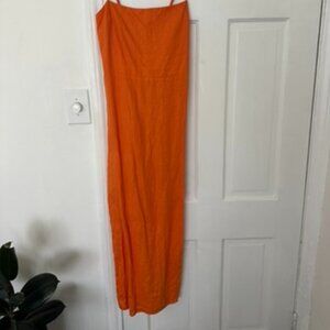 Reformation Frankie Linen Dress - Citrus